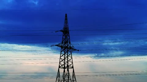Timelapse electricity Stock Footage 10594543