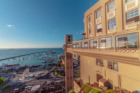 TIMELAPSE ELEVADOR LACERDA GRANDE ANGULAR 動画素材 169155092