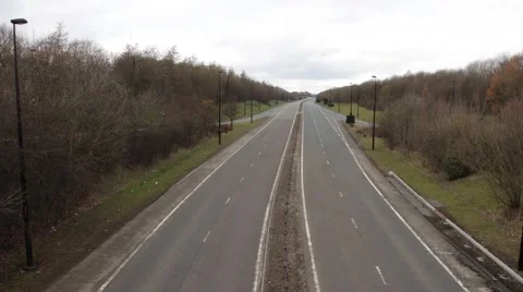 Timelapse of an empty highway uk motorway Stock Footage 41234729
