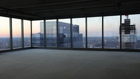 Timelapse of an empty office space waiting for development Stock Footage 171760027