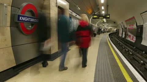 Timelapse England subway 스톡 동영상 11547129