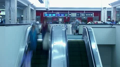 Timelapse escalator Video stock 11605517