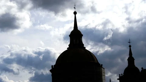 Timelapse of Escorial Monastery Stock Footage 115079972