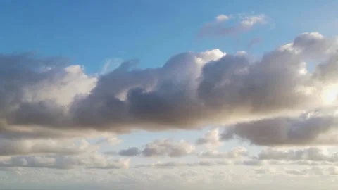 Timelapse of evening cloud formation, South West France 動画素材 251861128