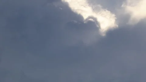 Timelapse Evening Sky, Dusk to Night, Clouds Transition from Golden Sunset Stock Footage 336497090