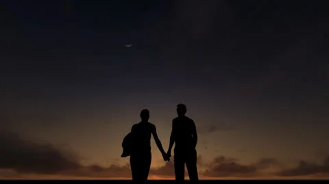 Timelapse evening sky love Stock-Footage 26306799