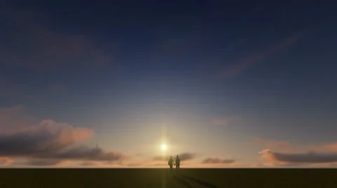 Timelapse evening sky love Stock-Footage 36173630