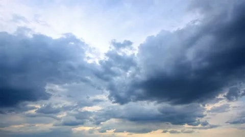 Timelapse evening sky. video without the birds. Vídeos de archivo 10900000