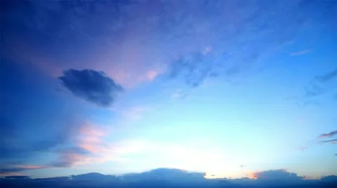 Timelapse evening sky. video without the birds. Video stock 10900101