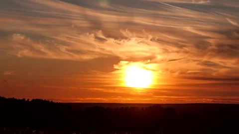 Timelapse. Evening sunset. Stock Footage 157860938