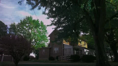Timelapse farmhouse Stock Footage