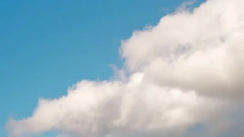 Timelapse of fast moving low cumulus and stratus clouds on a sunny day - Part 2 Stock Footage 146097543