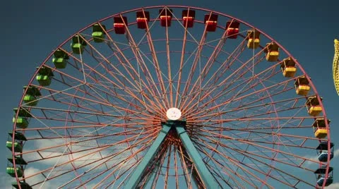 Timelapse ferris wheel 스톡 동영상 11555108