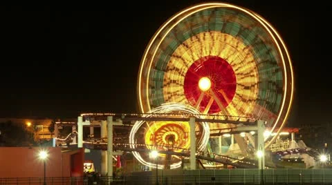 Timelapse ferris wheel 스톡 동영상 11605082