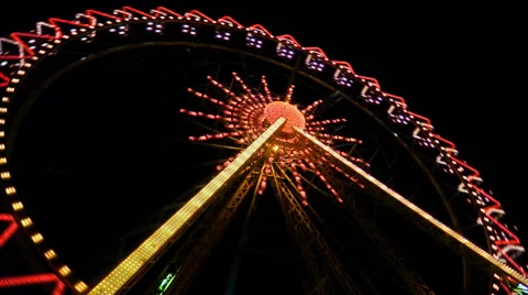 Timelapse ferris wheel HD Stock Footage 52632487