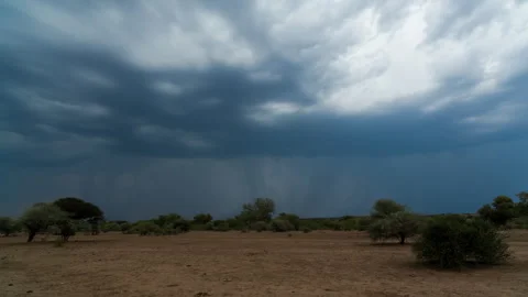 Timelapse of a field storm Stock Footage 310544957