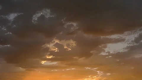 Timelapse Firey-Sunset-Clouds Sky009 Stock Footage 304992467