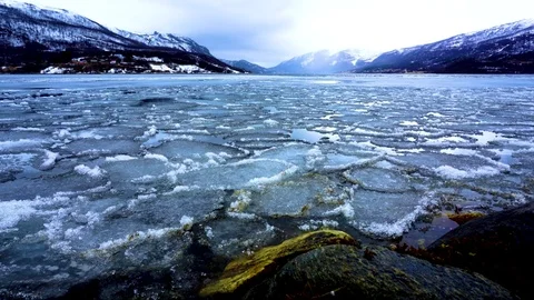 Timelapse fjord Norway Stock Footage