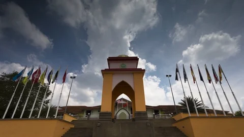 Timelapse flag of Malaysia state and cities Stock Footage 86281920