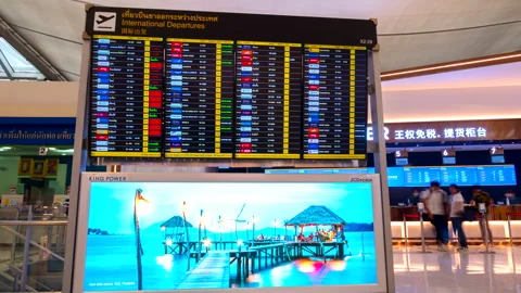 Airport Time Table Stock Video Footage | Royalty Free Airport Time ...