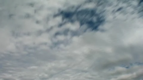 Timelapse of Fluffy Clouds becoming Rain Clouds Stock-Footage 22218894