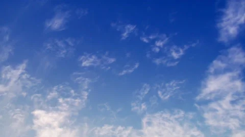 Timelapse of fluffy white clouds Stock Video Pond5
