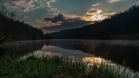 Timelapse with focus in the foreground Stock Footage 136838133