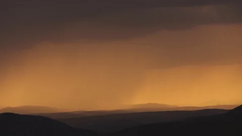 Timelapse with fog and clouds in mountains Stock Footage 100123052