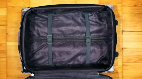 Timelapse Folding Clothes In Bag Stockbeeldmateriaal 11179570