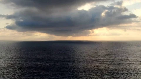 Timelapse footage Clouds Moving over the sea Stock Footage 115021439