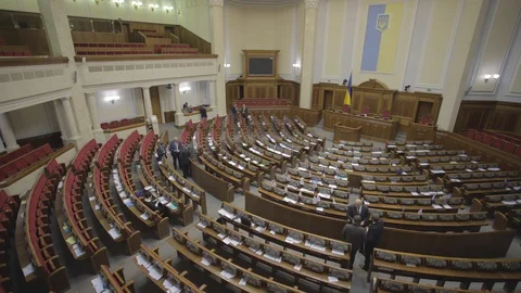 Timelapse footage during session of Supreme Council of Ukraine Stock-Footage 99791059