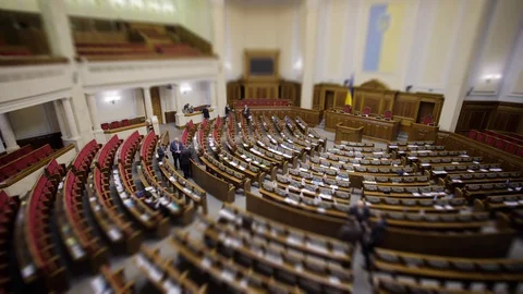 Timelapse footage during session of Supreme Council of Ukraine Stock-Footage 99807465