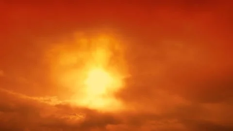 Timelapse Footage golden Cloudscape cloudy. footage time lapse nature 4k. Stock Footage 185160324