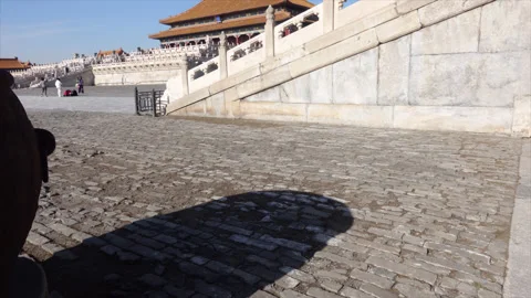 The timelapse in Forbidden city Stock Footage 166541920