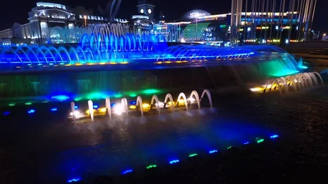 Timelapse of fountain Video stock 115911267