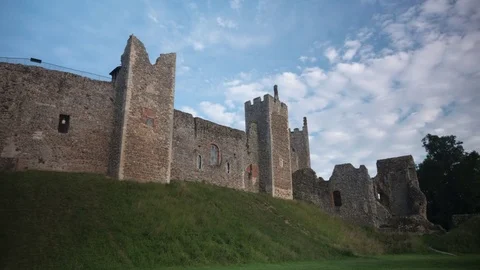 Timelapse of Framlingham Castle Stock Footage