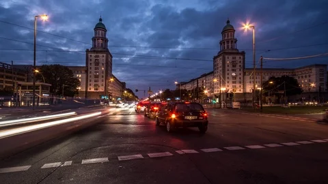 Timelapse of Frankfurter Tor Stock Footage 93800883