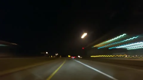 Timelapse freeway drive Stock Footage 11545759