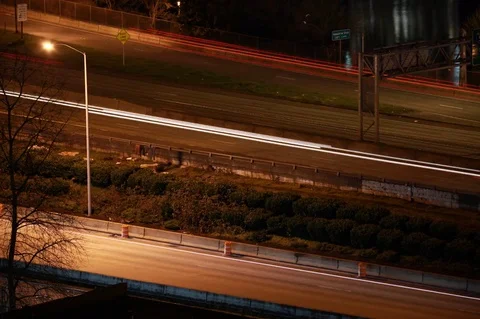 Timelapse of freeway traffic Vidéo 85458037