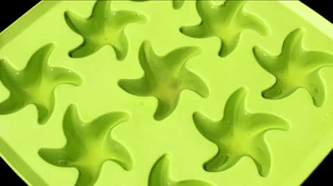 TIMELAPSE freezing ice stars Stock Footage 26459016