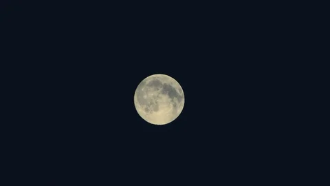 Timelapse of full moon with clouds Stock Footage 100974395
