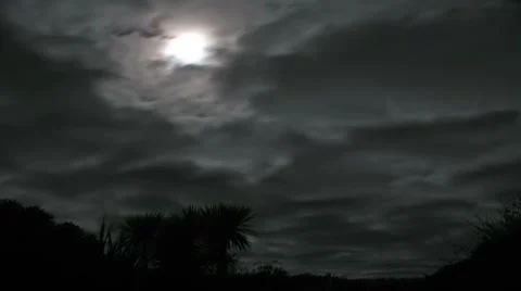 Timelapse of Full Moon Stock-Footage 8655279