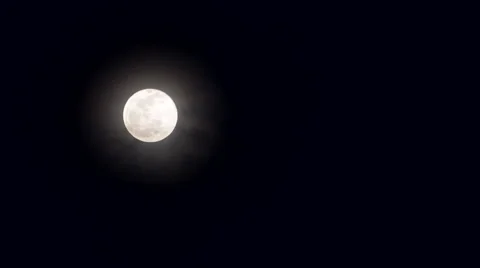 Timelapse of a Full Moon Rising Stock Footage 62746511