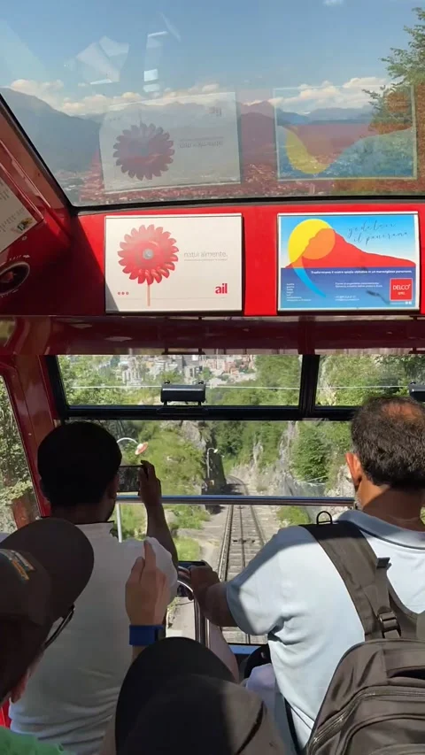 Timelapse of Funicular Monte Bre with pa... | Stock Video | Pond5