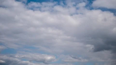 Timelapse of Gathering Grey Storm Clouds Overcast Sky Stock Footage 318345580