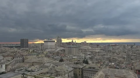 Timelapse of Genoa, Italy Stock Footage 10757151