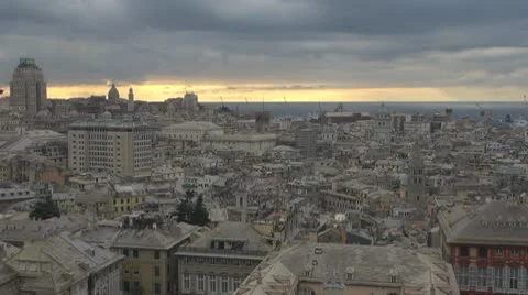 Timelapse of Genoa, Italy Stock Footage 10757299