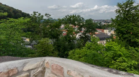 Timelapse in Gera from high above Stock Footage 27084295