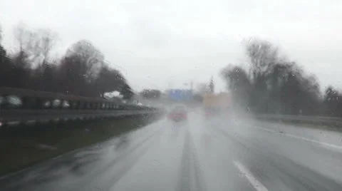 Timelapse of German highway A66 Stock-Footage 45166396