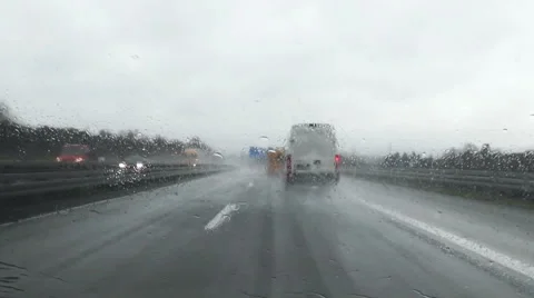 Timelapse of German highway A66 Видео 45166485